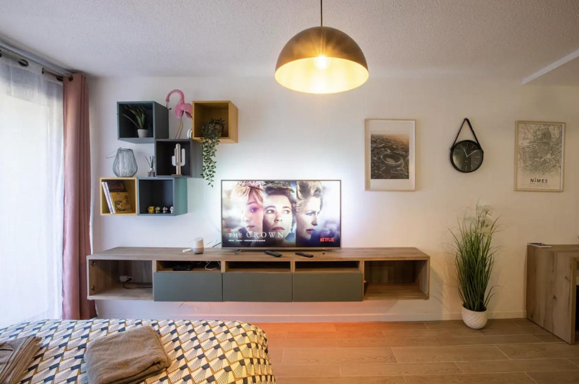 Studio Terrasse & Parking Gratuit En Residence Nimes Exterior foto