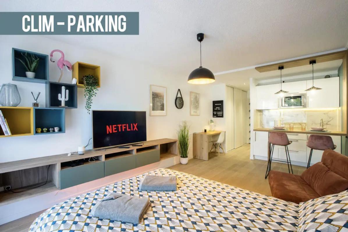 Studio Terrasse & Parking Gratuit En Residence Nimes Exterior foto